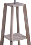 Lampada-da-Terra-in-Legno-con-3-Ripiani-e-Paralume-in-Tessuto,-45x45x148cm,-Grigio-VB8B31-144VB8