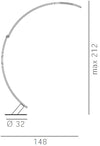 Lampada da terra Kundalini Kyudo rosso