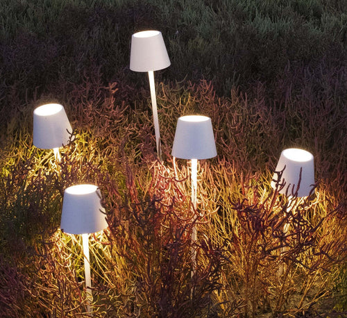 Zafferano Lampada Picchetto Poldina con testa magnetica