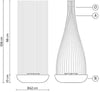 Lampada da terra LED Karman Don’t Touch per esterni