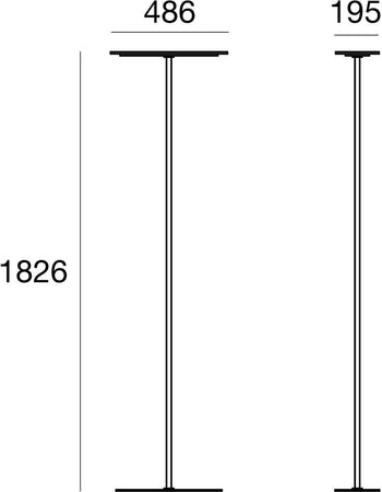 Lampada da terra LED Linea Light Dublight_FL