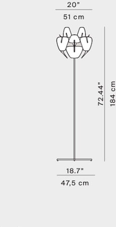 Lampada da terra Luceplan Hope D66/8TD