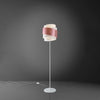 Lampada-Da-Terra-Moderna-1-Luce-Bea-Polilux-Rosa-Metalllico-D40-Made-In-Italy