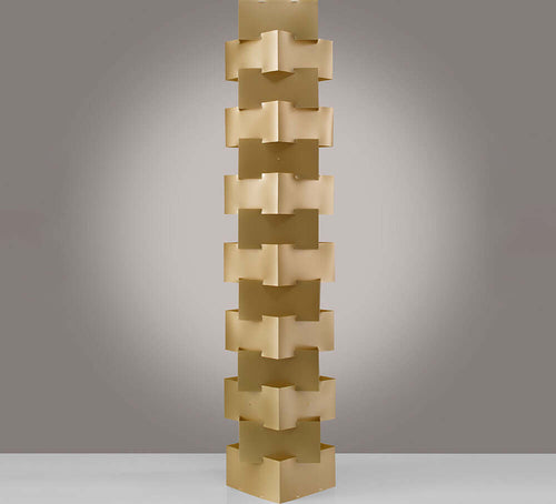 Lampada-Da-Terra-Moderna-1-Luce-Building-In-Polilux-Oro-Made-In-Italy
