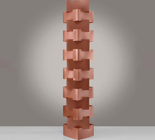 Lampada-Da-Terra-Moderna-1-Luce-Building-In-Polilux-Rame-Made-In-Italy