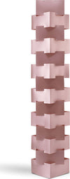 Lampada-Da-Terra-Moderna-1-Luce-Building-In-Polilux-Rosa-Metallico-Made-In-Italy