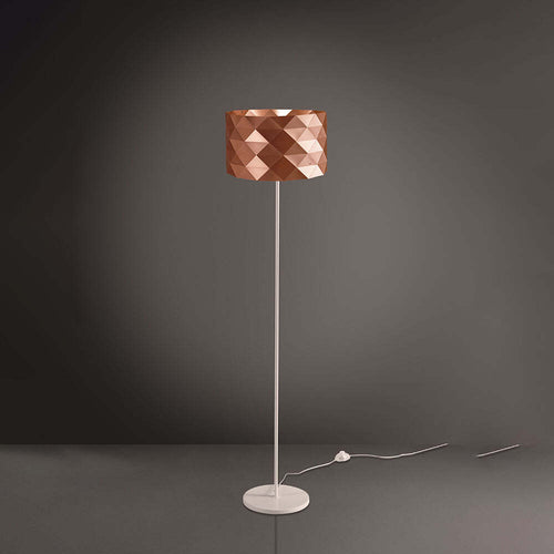 Lampada-Da-Terra-Moderna-1-Luce-Prisma-In-Polilux-Rame-H153-Made-In-Italy