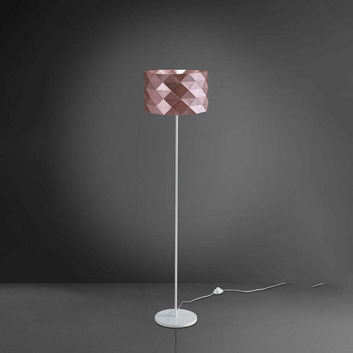 Lampada-Da-Terra-Moderna-1-Luce-Prisma-In-Polilux-Rosa-Metallico-H153-Made-In-Italy