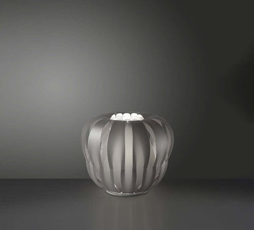 Lampada-Da-Terra-Moderna-2-Luci-Queen-In-Polilux-Silver-D60-Made-In-Italy