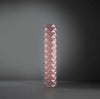 Lampada-Da-Terra-Moderna-3-Luci-Prisma-Polilux-Rosa-Metallico-H122-Made-In-Italy