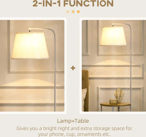 Lampada-da-Terra-Moderna-con-Tavolino-a-2-Livelli-per-Soggiorno-e-Camera-da-Letto,-43L-x-39.5P-x-162A-cm-WL8B31-320WL8