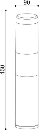 Lampada-Da-Terra-Moderna-Da-Esterno-Alluminio-Nero-Luce-8W-Ip54