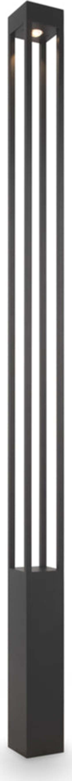 Lampada-Da-Terra-Moderna-Da-Esterno-Metallo-Grafite-Luce-Led-25W-Ip65