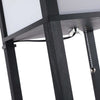 Lampada-da-Terra-Moderna,-Lampadina-Illuminazione-Interna-Salvaspazio-con-Ripiani-da-Soggiorno-Cotone,-MDF-26-x-26-x-160-cm-Nero-e-Bianco-QL6833-623QL6