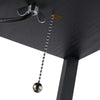 Lampada-da-Terra-Moderna,-Lampadina-Illuminazione-Interna-Salvaspazio-con-Ripiani-da-Soggiorno-Cotone,-MDF-26-x-26-x-160-cm-Nero-e-Bianco-QL6833-623QL6