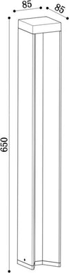 Lampada-Da-Terra-Moderna-Per-Esterno-Alluminio-Grigio-Luce-Led-9W-Ip54
