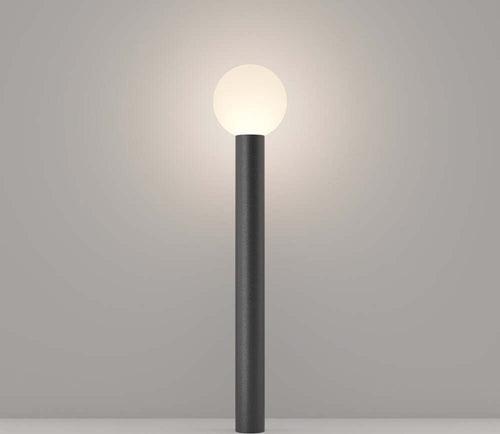 Lampada-Da-Terra-Moderna-Per-Esterno-Alluminio-Nero-1-Luce-E27-60W-Ip54-A++