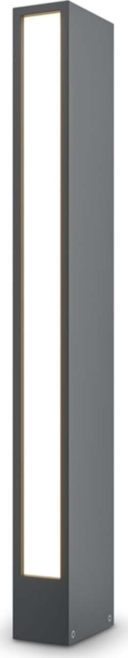 Lampada-Da-Terra-Moderna-Per-Esterno-Metallo-Grafite-Luce-Led-12W-Ip65