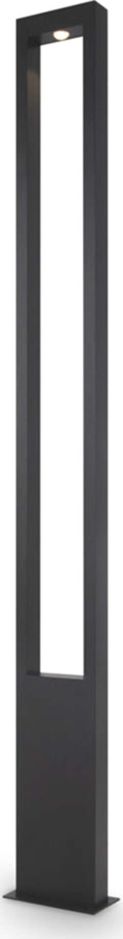 Lampada-Da-Terra-Moderna-Per-Esterno-Metallo-Grafite-Luce-Led-25W-Ip65