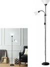 Lampada-Da-Terra-Per-Casa-Ufficio-Piantana-2-Porta-Lampadina-E27-Nero-Universo