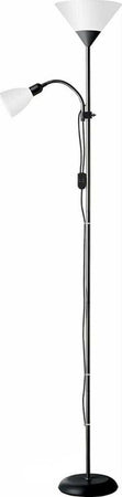 Lampada-Da-Terra-Per-Casa-Ufficio-Piantana-2-Porta-Lampadina-E27-Nero-Universo