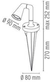 Lampada da terra per esterni Flos Belvedere Spot F1 Pick