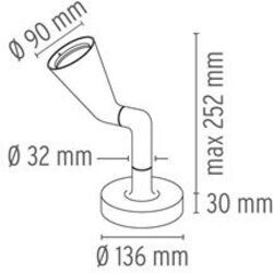 Lampada da terra per esterni Flos Belvedere spot F1