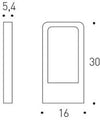 Lampada da terra per esterni Pan International Gard (30cm)