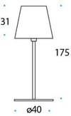 Lampada da terra per esterni Pan International Pascià (175cm)