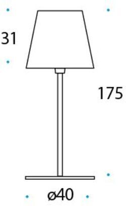 Lampada da terra per esterni Pan International Pascià (175cm)