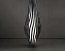 Lampada-Da-Terra-Totem-Dama-Helios-1-Luce-In-Polilux-Nero-Made-In-Italy