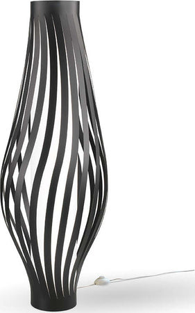 Lampada-Da-Terra-Totem-Dama-Helios-1-Luce-In-Polilux-Nero-Made-In-Italy