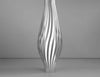 Lampada-Da-Terra-Totem-Dama-Helios-1-Luce-In-Polilux-Silver-Made-In-Italy