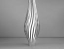Lampada-Da-Terra-Totem-Dama-Helios-1-Luce-In-Polilux-Silver-Made-In-Italy