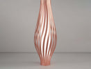 Lampada-Da-Terra-Totem-Dama-Helios-1-Luce-Polilux-Rosa-Metallico-Made-In-Italy