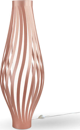 Lampada-Da-Terra-Totem-Dama-Helios-1-Luce-Polilux-Rosa-Metallico-Made-In-Italy