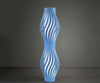Lampada-Da-Terra-Totem-Helios-1-Luce-In-Polilux-Blu-Made-In-Italy