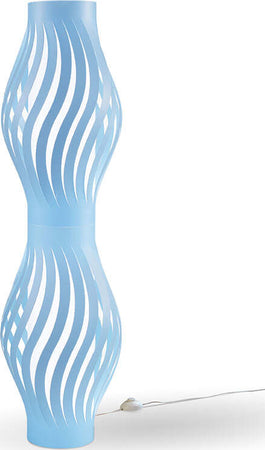 Lampada-Da-Terra-Totem-Helios-1-Luce-In-Polilux-Blu-Made-In-Italy
