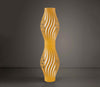 Lampada-Da-Terra-Totem-Helios-1-Luce-In-Polilux-Ocra-Made-In-Italy
