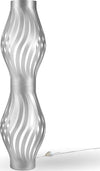 Lampada-Da-Terra-Totem-Helios-1-Luce-In-Polilux-Silver-Made-In-Italy