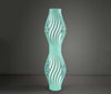 Lampada-Da-Terra-Totem-Helios-1-Luce-In-Polilux-Verde-Made-In-Italy