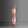 Lampada-Da-Terra-Totem-Helios-1-Luce-Polilux-Rosa-Metallico-Made-In-Italy