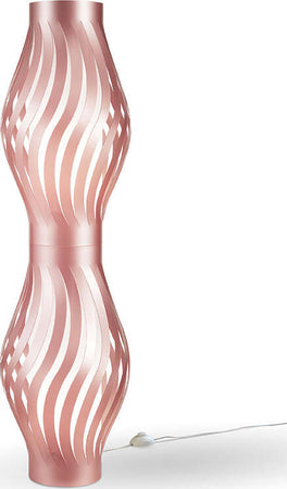 Lampada-Da-Terra-Totem-Helios-1-Luce-Polilux-Rosa-Metallico-Made-In-Italy