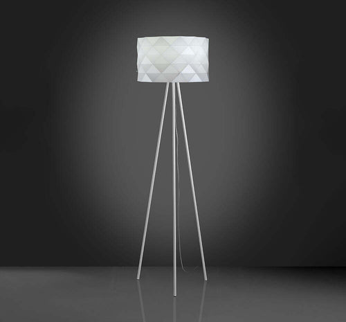 Lampada-Da-Terra-Treppiede-1-Luce-Prisma-In-Polilux-Bianco-H146-Made-In-Italy