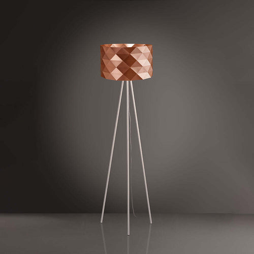 Lampada-Da-Terra-Treppiede-1-Luce-Prisma-In-Polilux-Rame-H146-Made-In-Italy