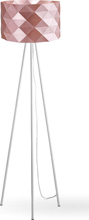 Lampada-Da-Terra-Treppiede-1-Luce-Prisma-In-Polilux-Rosa-Metallico-H146-Made-In-Italy