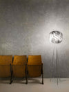 Lampada-Da-Terra-Treppiede-Globe-1-Luce-In-Polilux-Silver-D40-Made-In-Italy