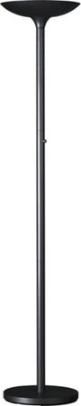Lampada da terra Varialux - a led - base diametro 30 cm - altezza 175-186 cm- 22W - nero - Unilux Illuminazione/Illuminazione per interni/Lampade/Lampade da terra Eurocartuccia - Pavullo, Commerciovirtuoso.it