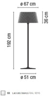 Lampada da terra Vibia Plis Outdoor