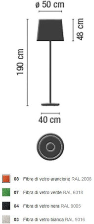 Lampada da terra Vibia Wind